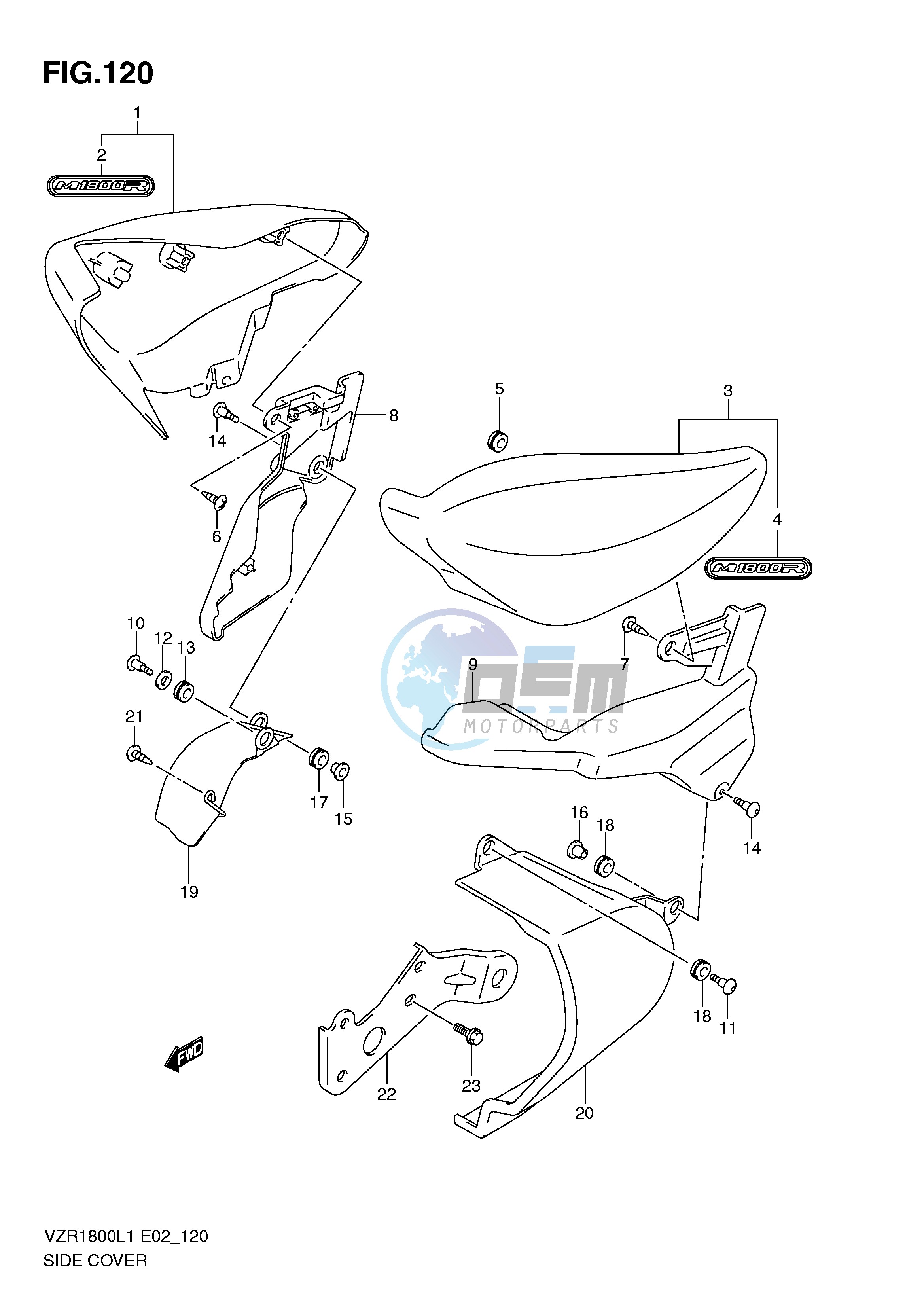 SIDE COVER (VZR1800ZL1 E2)