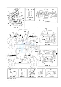 YXE700ES YXE70WPSG WOLVERINE R (BN54) drawing EMBLEM & LABEL 1