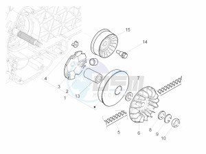 MP3 300 YOURBAN LT RL-SPORT NOABS E4 (EMEA) drawing Driving pulley