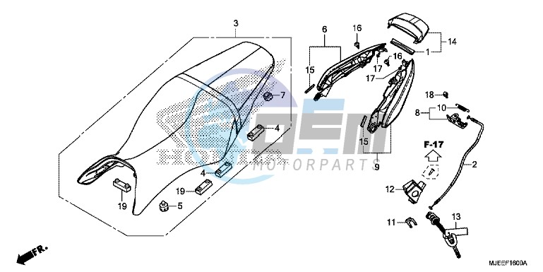 SEAT/REAR COWL