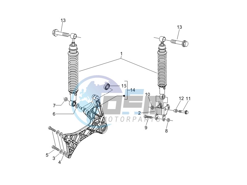 Rear suspension - Shock absorbers