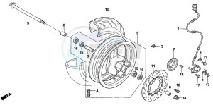 NSS250EX FORZA EX drawing FRONT WHEEL