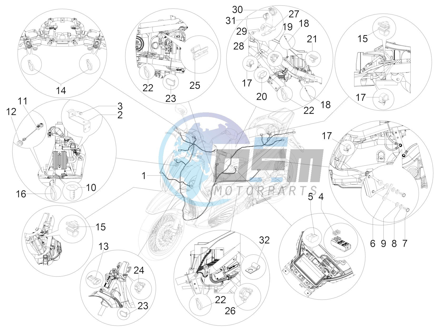 Main cable harness