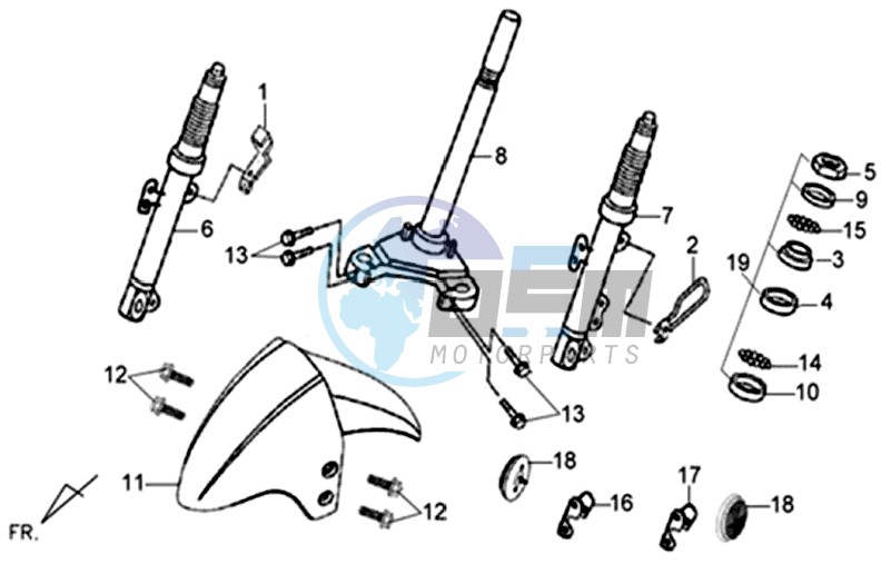 HANDLEBAR / BRAKE LEVERS CPL  L/R