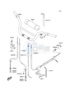 KFX50 KSF50-A3 EU drawing Handlebar