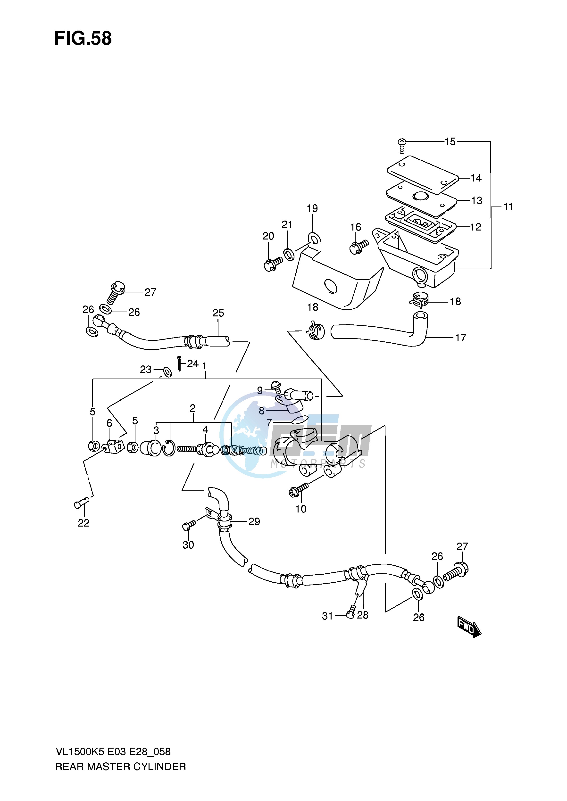 REAR MASTER CYLINDER