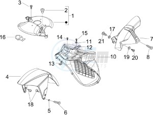 Runner 125 VX 4t SC drawing Wheel housing - Mudguard