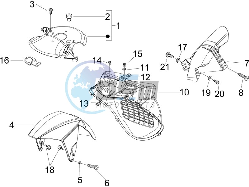 Wheel housing - Mudguard