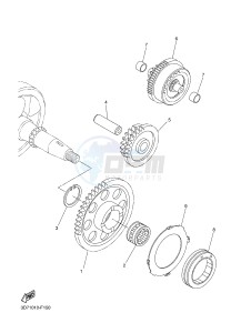 WR250R (32DN) drawing STARTER CLUTCH