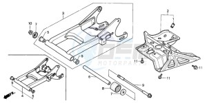 TRX200D FOURTRAX 200 drawing SWINGARM