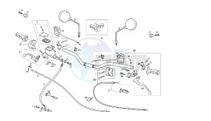 CROSS CITY - 125 CC 4T EU3 drawing HANDLEBAR - CONTROLS