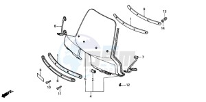 SH50 SCOOPY drawing WIND SCREEN