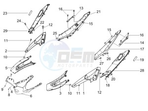 Runner 125 VX 4t e3 (UK) UK drawing Side cover - Spoiler