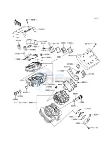 VN 1500 E [VULCAN 1500 CLASSIC] (E1) [VULCAN 1500 CLASSIC] drawing CYLINDER HEAD COVER