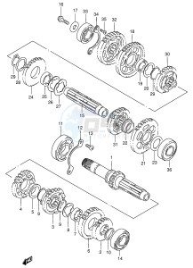 VS600GL (E2) INTRUDER drawing TRANSMISSION