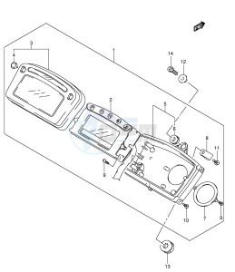 LT-A500F (P24) drawing SPEEDOMETER (MODEL K4 K5)