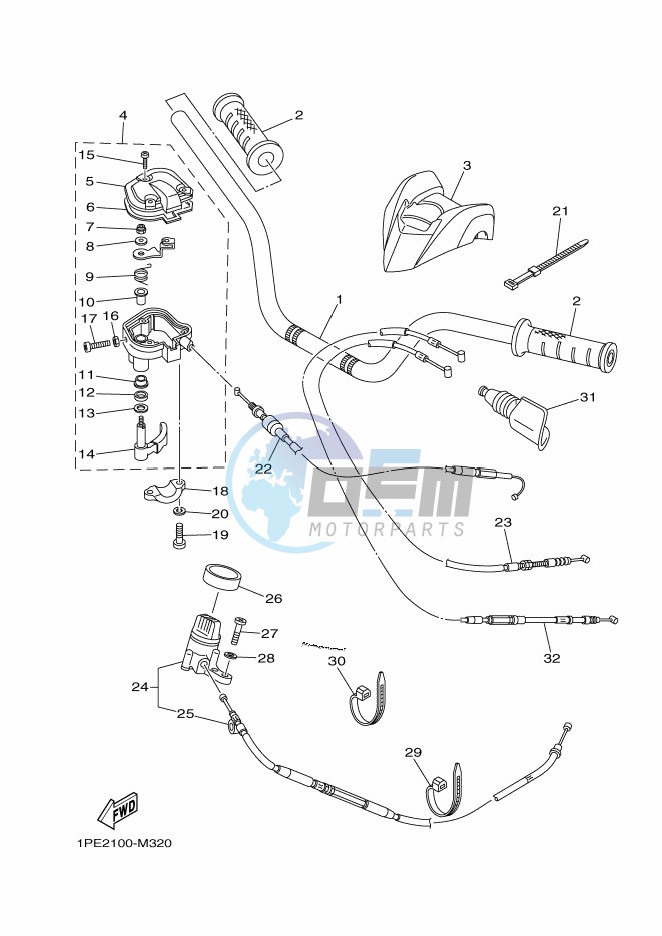 STEERING HANDLE & CABLE