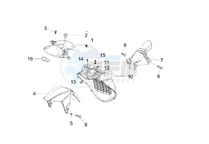 Runner VX 4T 125 drawing Mudguard