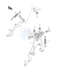 KZ 1000 E [SHAFT] (E1-E2) [SHAFT] drawing STANDS