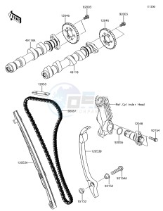 VULCAN S ABS EN650EHF XX (EU ME A(FRICA) drawing Camshaft(s)/Tensioner