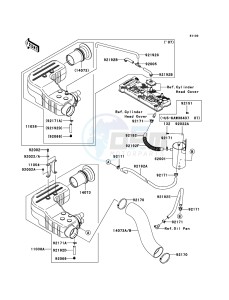 JET SKI ULTRA 250X JT1500B8F FR drawing Air Cleaner