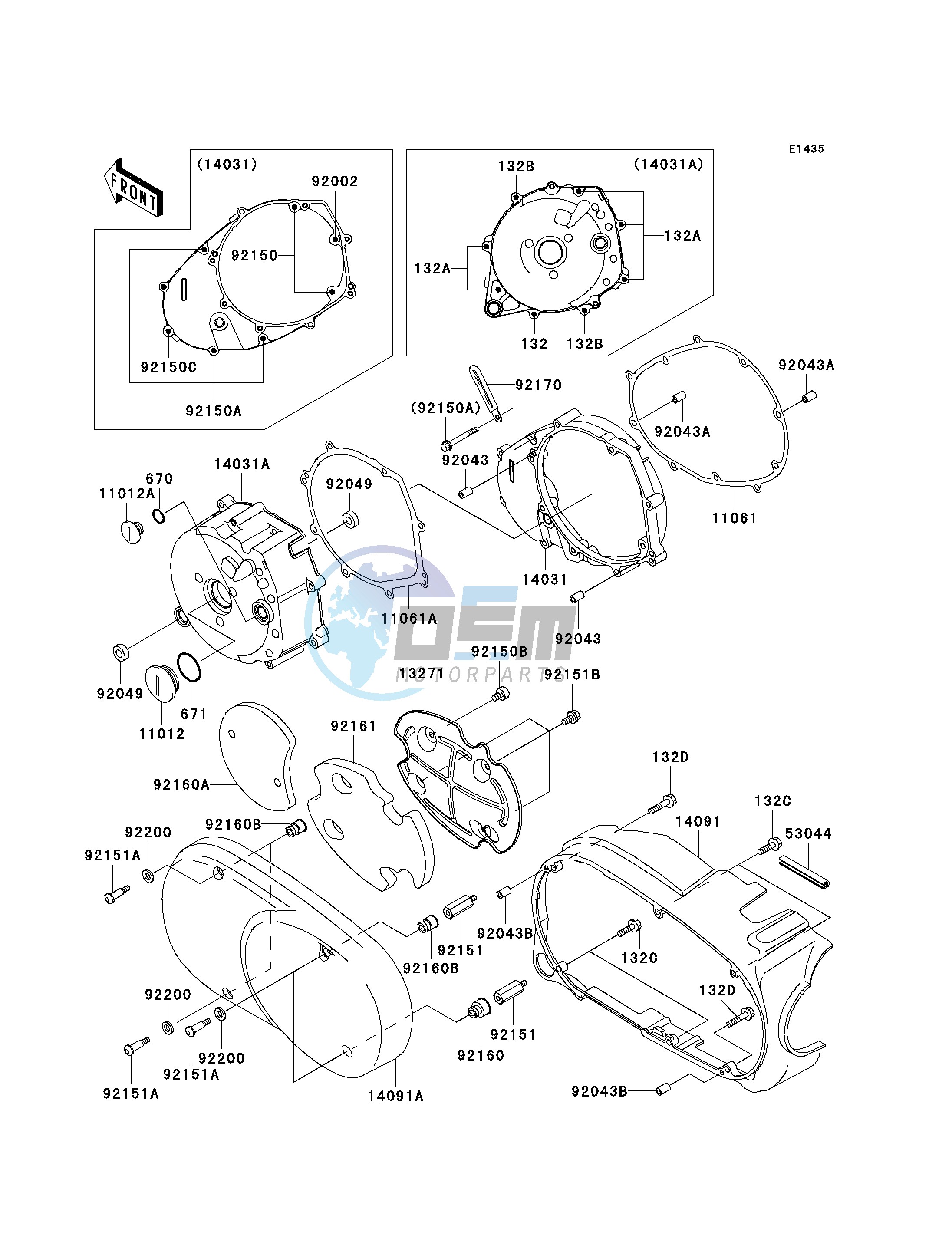 LEFT ENGINE COVER-- S- -