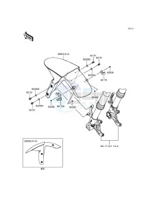 NINJA_ZX-6R_ABS ZX636FEF FR GB XX (EU ME A(FRICA) drawing Front Fender(s)