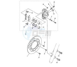 YZ LC-LW 80 drawing FRONT BRAKE CALIPER