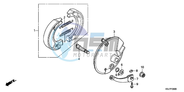 FRONT BRAKE PANEL