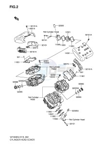 VZ1600 (E19) drawing CYLINDER HEAD COVER