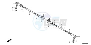 TRX420FPMC TRX420 ED drawing TIE ROD