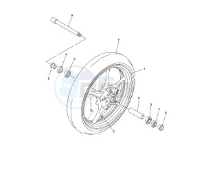 FZ6 S2 600 drawing FRONT WHEEL