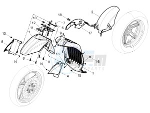 Beverly 350 4t 4v ie e3 ( USA - ca ) USA_CAL drawing Wheel housing - Mudguard