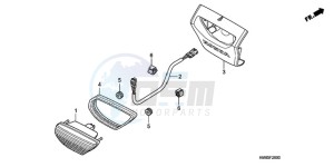 TRX250TEA Australia - (U / EC) drawing TAILLIGHT