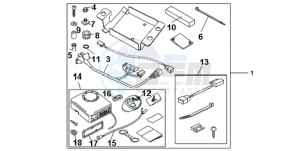 CBR1000RA9 E / ABS MKH REP drawing KIT ALARM SYSTEM