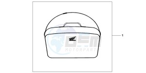 CBF600NA drawing TOP BOX INNERBAG