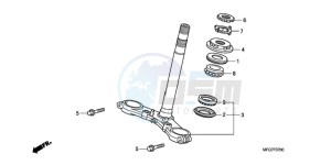 CB600F9 Spain - (SP / 25K) drawing STEERING STEM