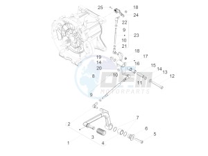 MGX 21 FLYING FORTRESS 1380 USA drawing Gear lever