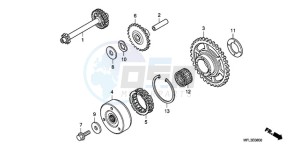 CBR1000RA9 France - (F / ABS CMF HRC MKH MME) drawing STARTING CLUTCH