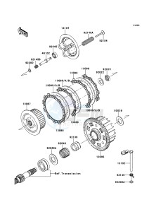 Z750 ZR750LBF FR GB XX (EU ME A(FRICA) drawing Clutch