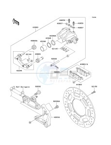 VN 1600 D [VULCAN 1600 NOMAD] (D6F-D8FA) D7FA drawing REAR BRAKE