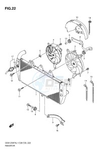 GSX1250FA (E28) drawing RADIATOR