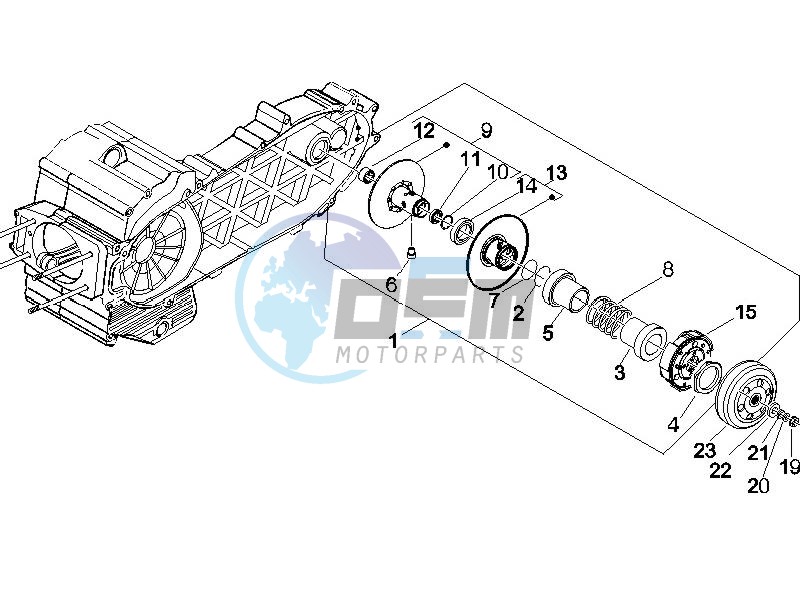 Driven pulley