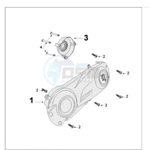 E VIVACITY A drawing CRANKCASE COVER