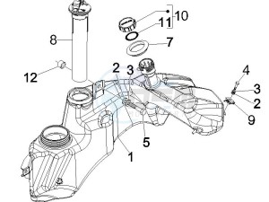 GT 250 ie 60 deg (Euro 3) drawing Fuel Tank