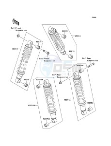 KLF300 4x4 KLF300C6F EU GB drawing Shock Absorber(s)