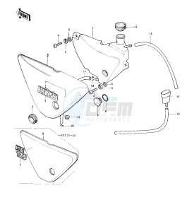 KE 125 A [KE125] (A3-A6) [KE125] drawing OIL TANK_SIDE COVER -- 76-79- -