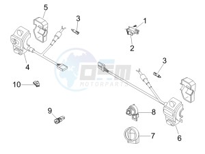 GT 250 ie 60 deg (Euro 3) UK drawing Selectors - Switches - Buttons