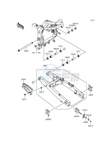 NINJA_250SL_ABS BX250BFS XX (EU ME A(FRICA) drawing Swingarm