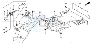 SH300 drawing REAR FENDER